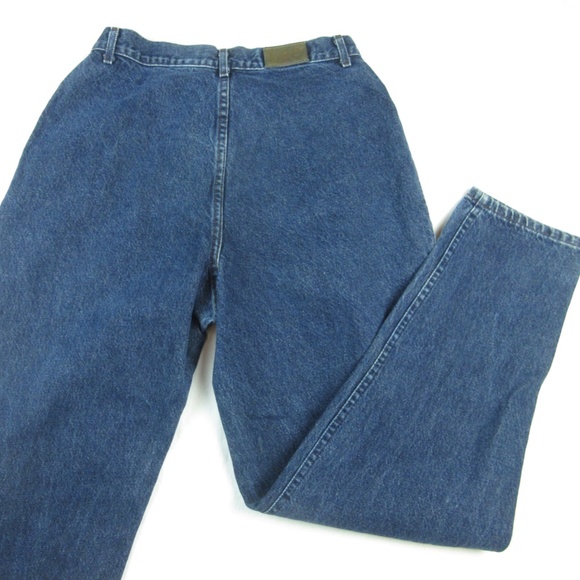 Vintage 1990's Lee Western Cowgirl Jeans, Sz M Medium L Large Dark Denim Wash - Picture 3 of 6